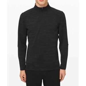Lululemon Men's City Sweat 1/2 Zip Pullover *Jacquard L Black Obsidian M3BNBS